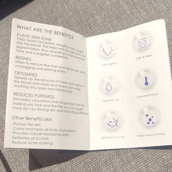 Ice Globes Beauty Gold Flower Petal Facial Massager - New - Picture 5 of 6